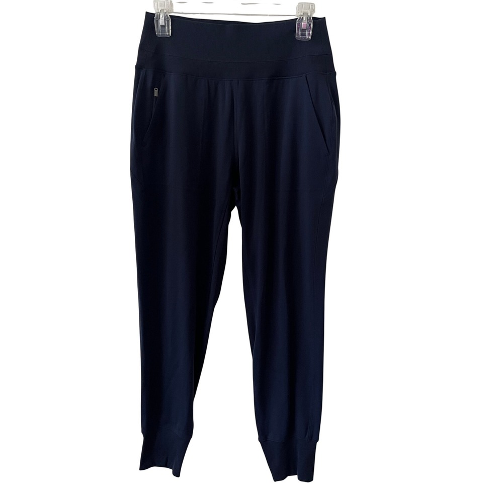 Athleta Venice Jogger Women Small Navy Blue High Rise Activewear Outdoor Yoga